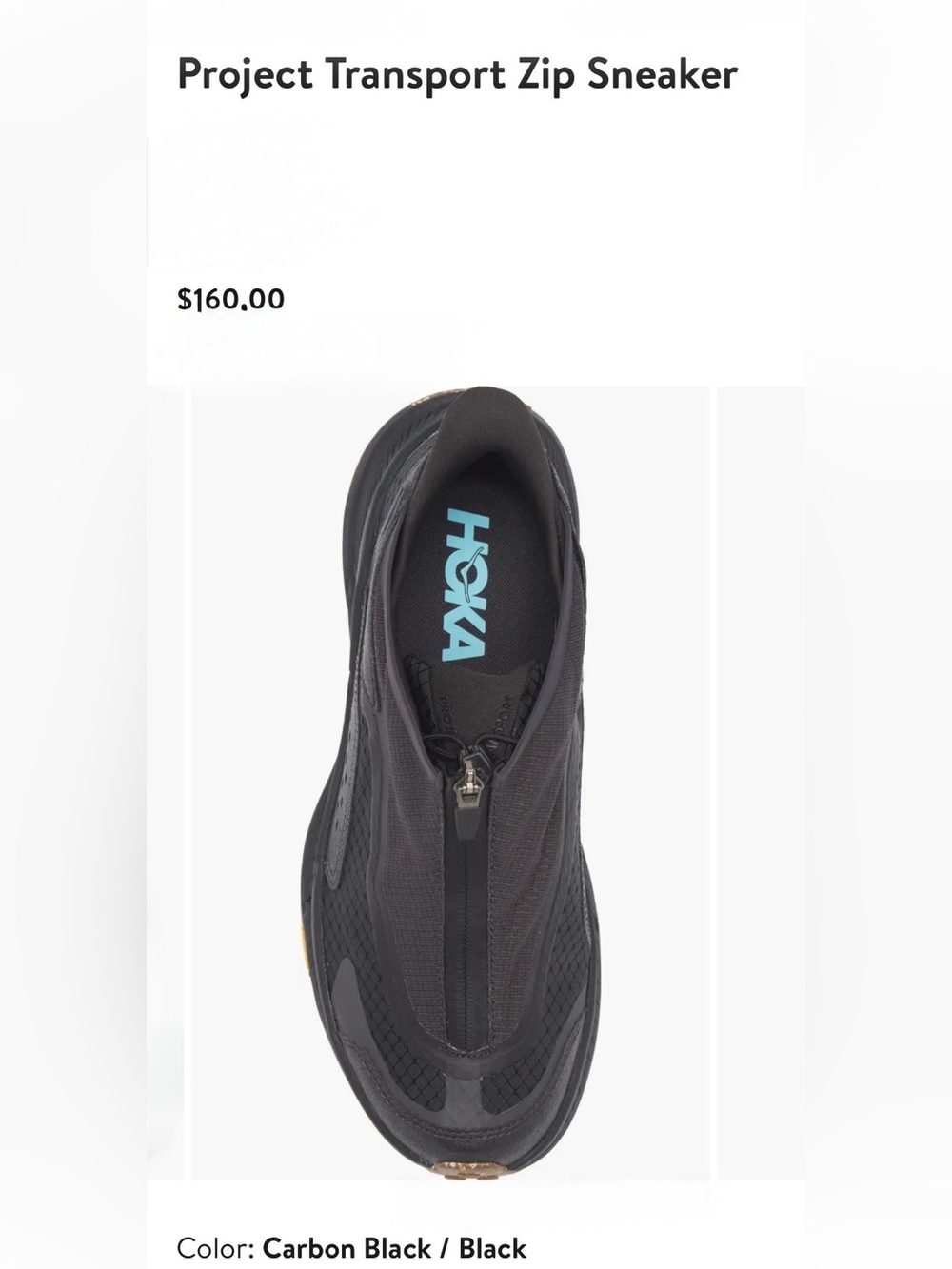 LOWEST! NEW HOKA U PROJECT TRANSPORT Carbon Black/Black Sz M10.5 W11.5 44 2/3